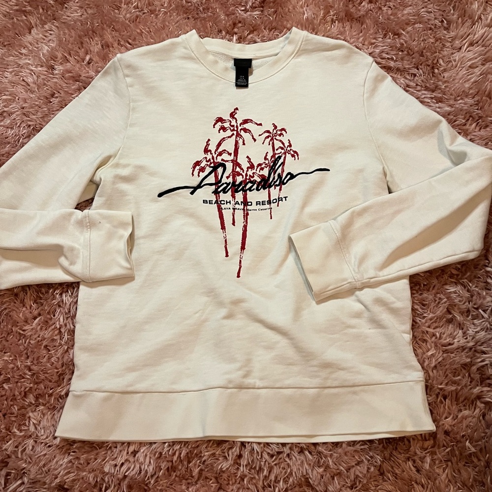 mens creme sweatshirt from H&M